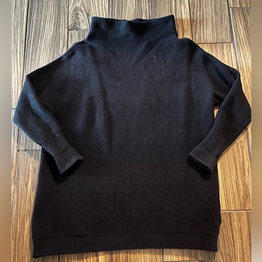 Free People | Ottoman Slouchy Tunic | Black | Small - Picture 3 of 5